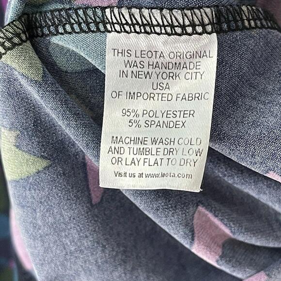 Leota Women’s Maternity Size Small Kelsey Blue Geometric Print Drop Waist Dress - Picture 6 of 10